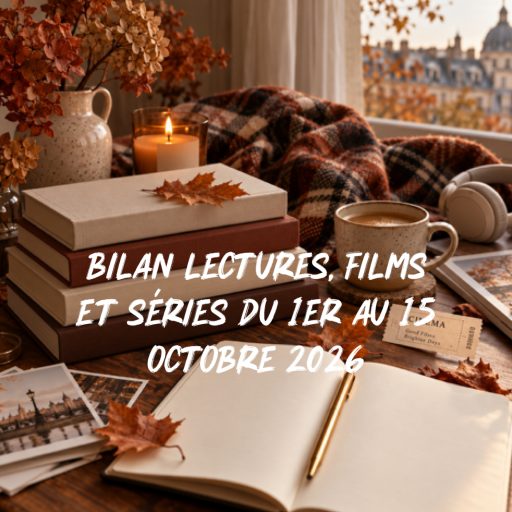 Bilan lectures, films et séries du 1er au 15 octobre 2026, Aude Bouquine